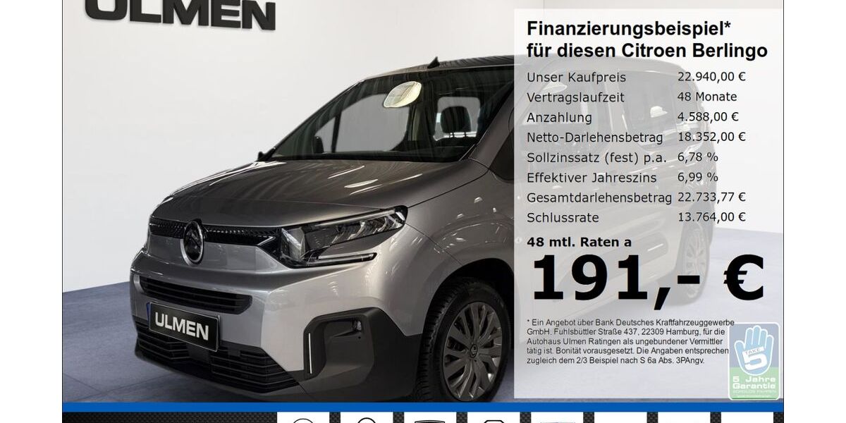 Citroen Berlingo 47.842 km 22.940 &euro; Ratingen 40880