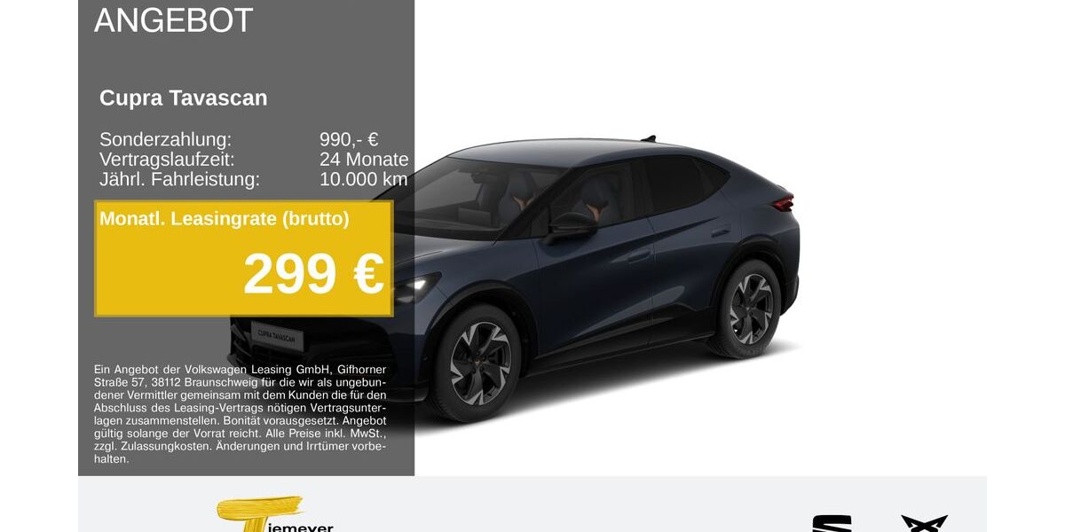 Cupra Tavascan 21.904 km 40.030 &euro; Recklinghausen 45663