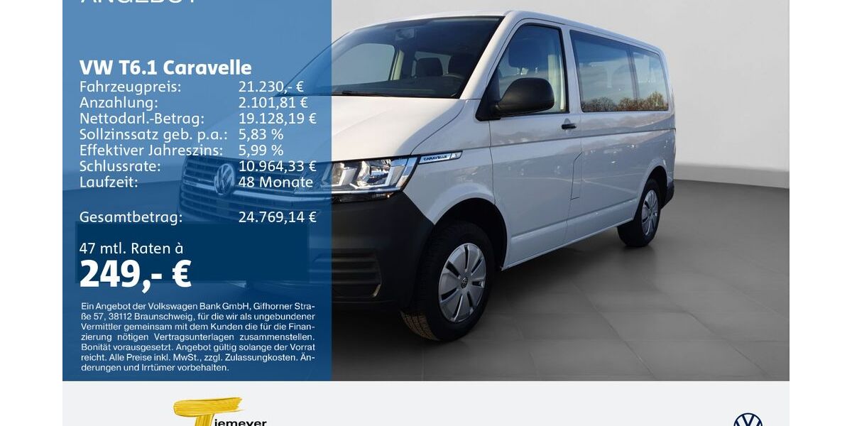 VW T6 Caravelle 108.655 km 20.710 &euro; Bochum 44892