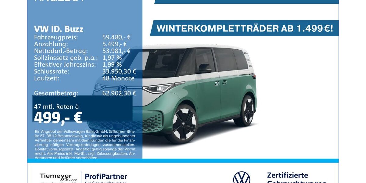 VW ID. Buzz 11.310 km 59.480 &euro; Recklinghausen 45663