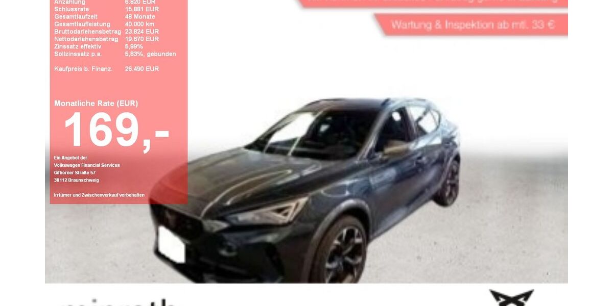 Cupra Formentor 17.801 km 25.480 &euro; Moers-Hülsdonk 47441