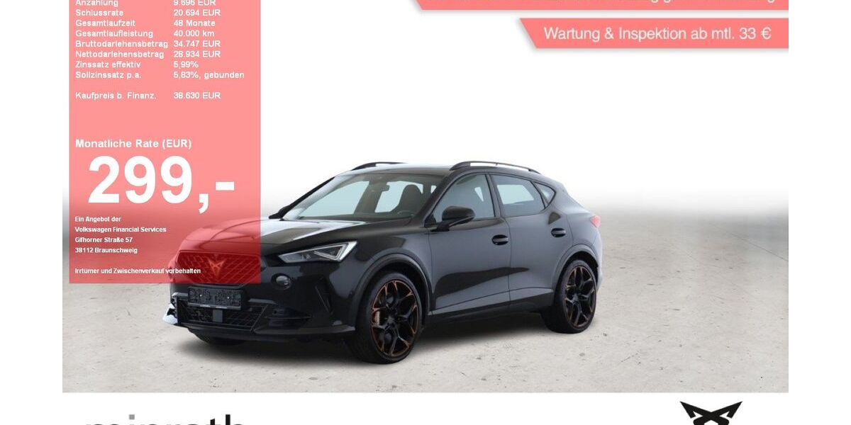 Cupra Formentor 44.274 km 37.620 &euro; Moers-Hülsdonk 47441