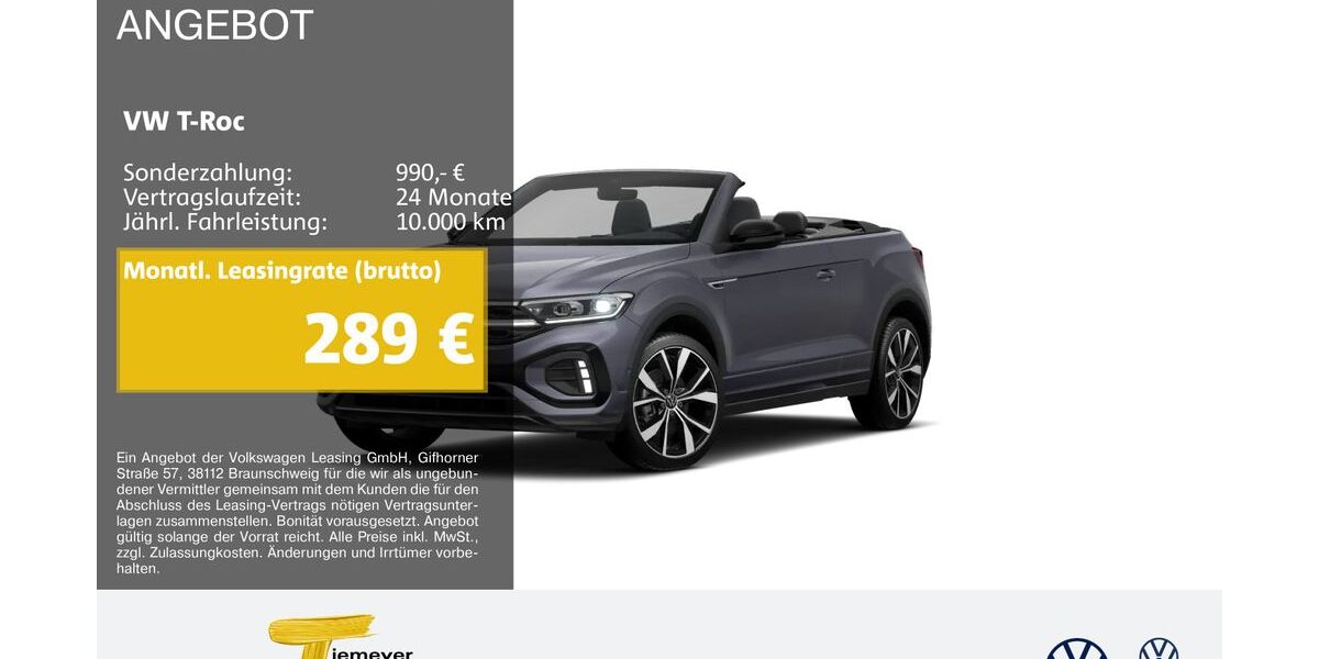 VW T-Roc 22.301 km 31.730 &euro; Marl 45770