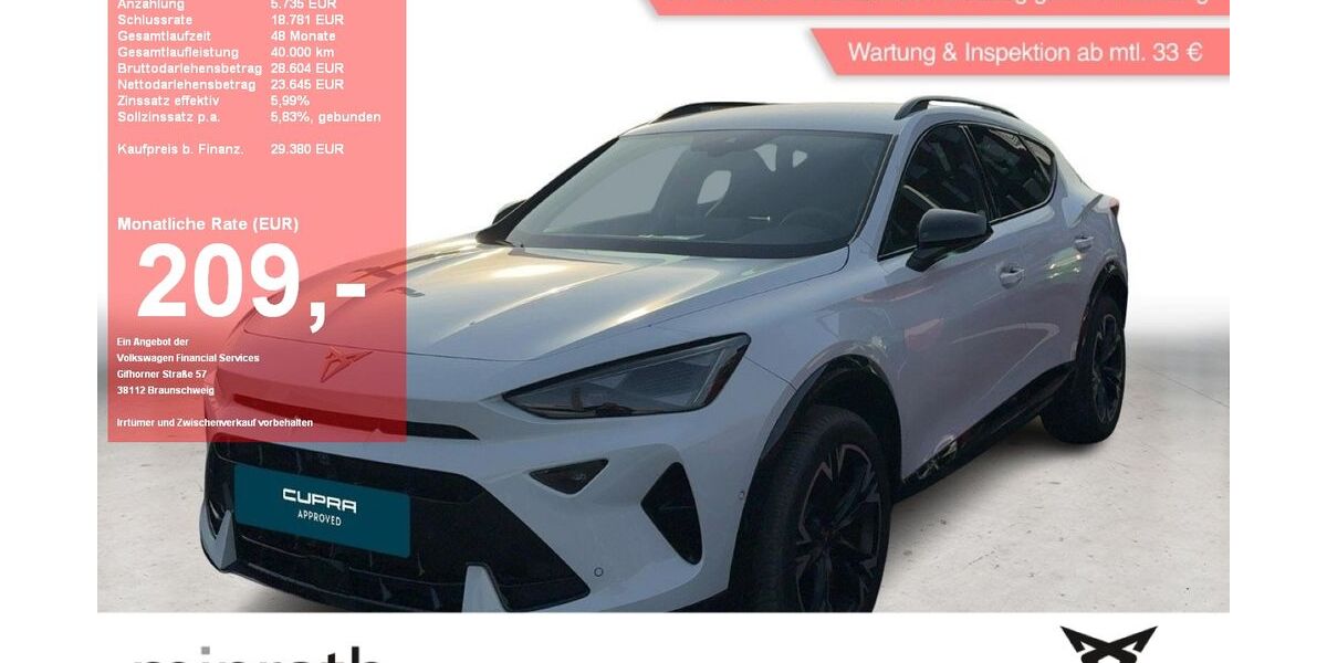 Cupra Formentor 12.115 km 28.860 &euro; Moers-Hülsdonk 47441