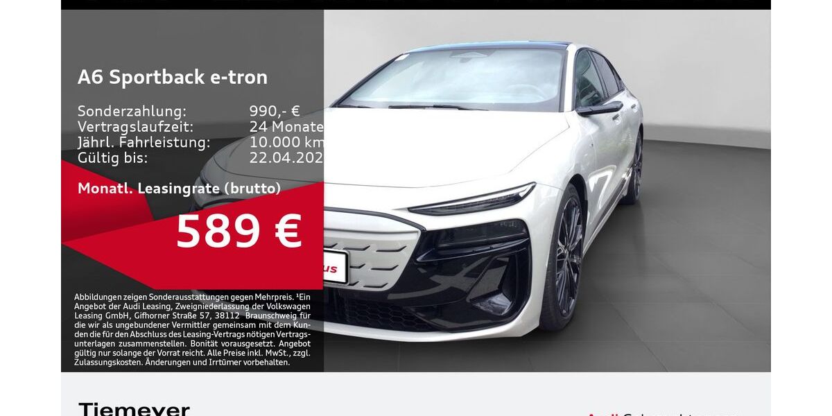 Audi A6 e-tron 13.505 km 67.210 &euro; Gelsenkirchen 45894