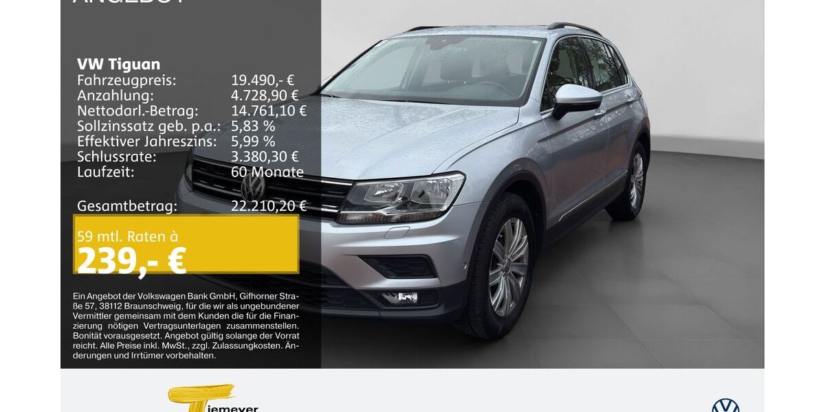 VW Tiguan 114.473 km 18.980 &euro; Recklinghausen 45663