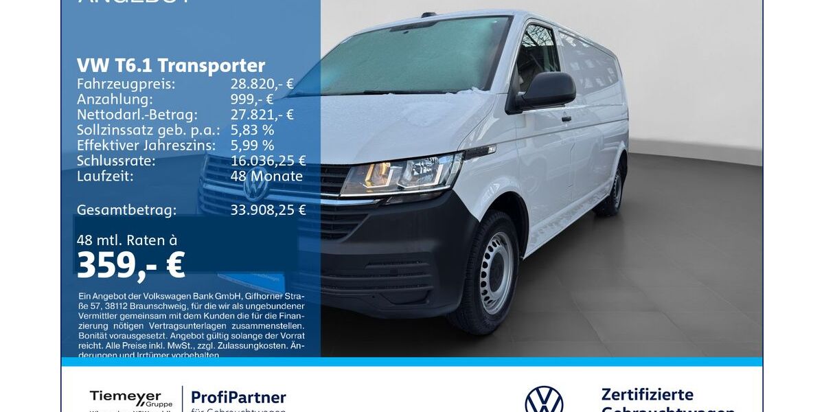 VW T6 Transporter 44.926 km 26.890 &euro; Recklinghausen 45663