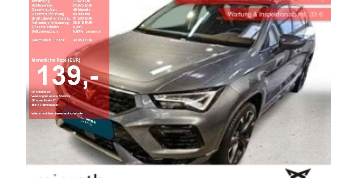 Cupra Ateca 11.940 km 32.110 &euro; Moers-Hülsdonk 47441