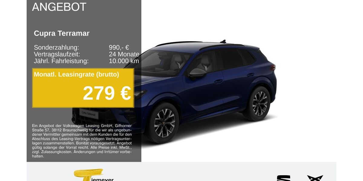 Cupra Terramar 24.338 km 33.280 &euro; Recklinghausen 45663