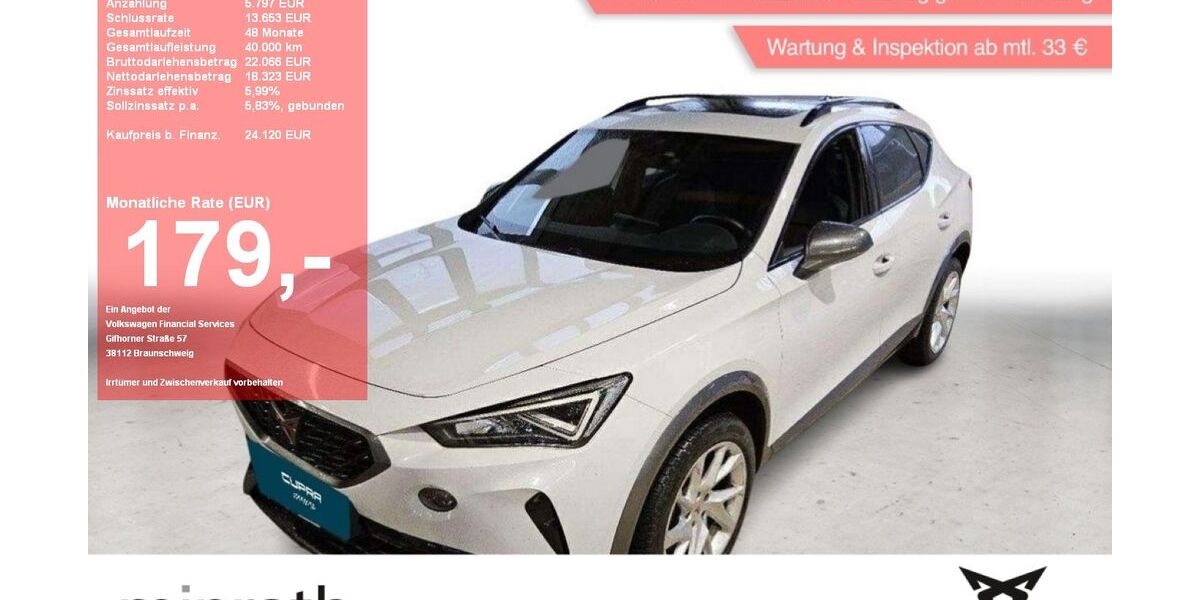 Cupra Formentor 99.153 km 23.120 &euro; Moers-Hülsdonk 47441