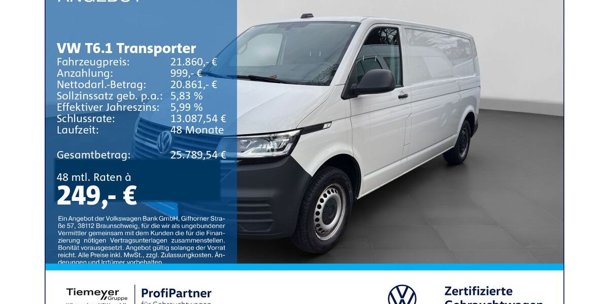 VW T6 Transporter 101.826 km 19.910 &euro; Recklinghausen 45663