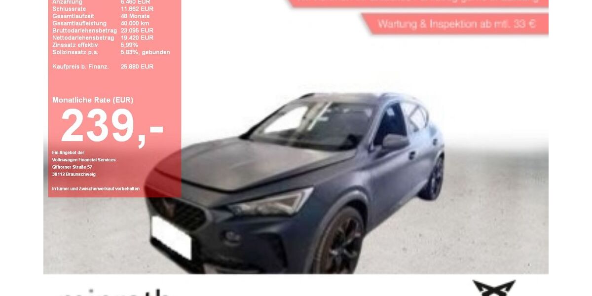 Cupra Formentor 56.930 km 24.340 &euro; Moers-Hülsdonk 47441