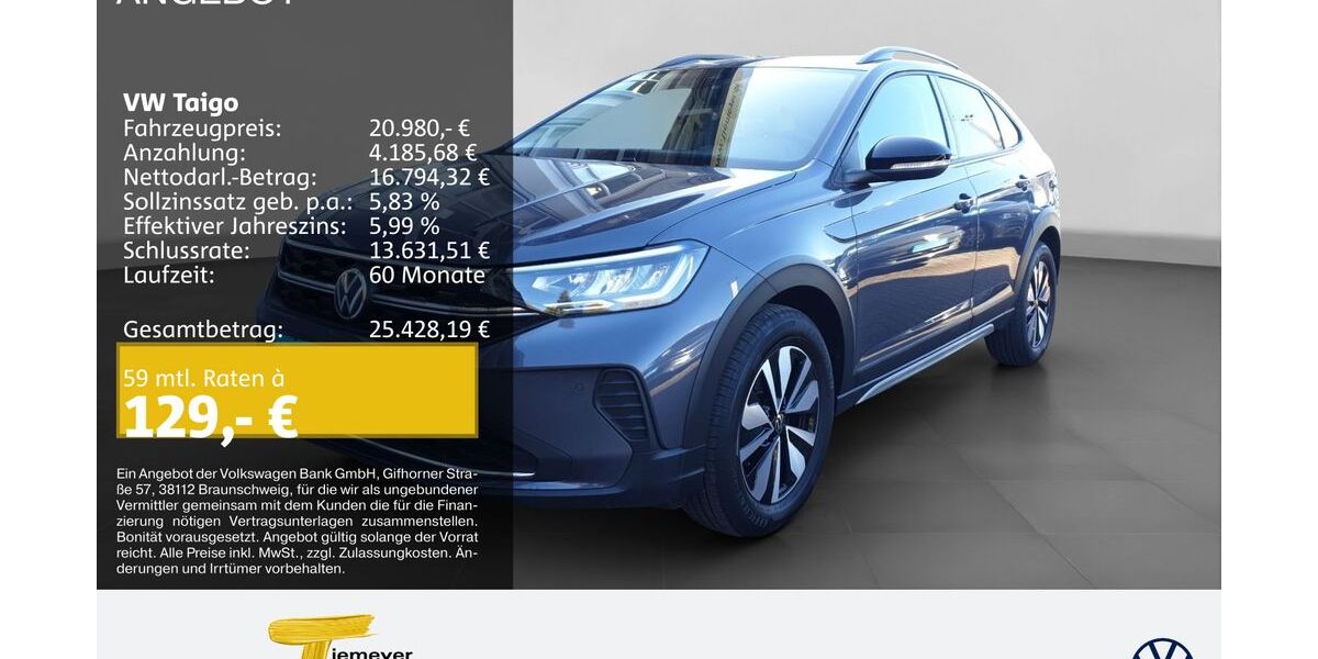 VW Taigo 6.259 km 19.980 &euro; Bochum 44892