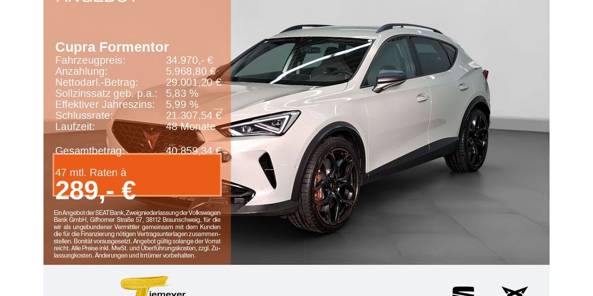 Cupra Formentor 56.254 km 33.690 &euro; Bochum 44809