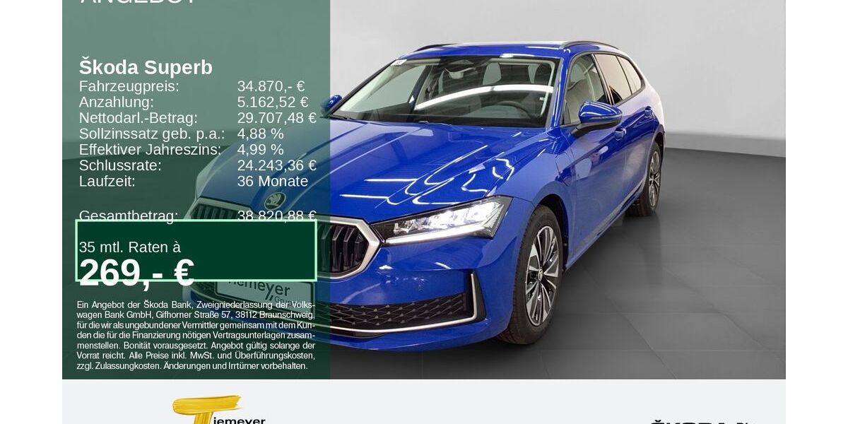 Skoda Superb 16.477 km 33.420 &euro; Bochum 44809