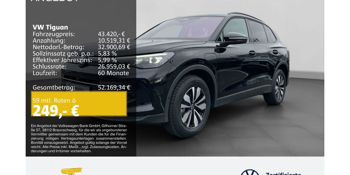 VW Tiguan 4.900 km 42.980 &euro; Dorsten 46282