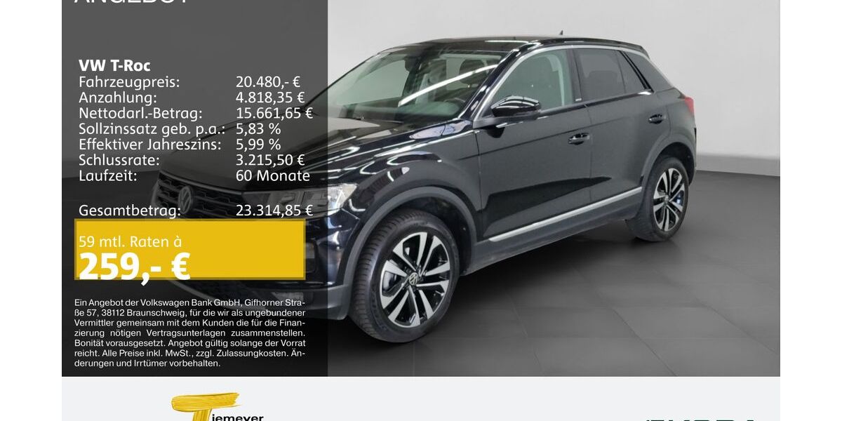 VW T-Roc 71.861 km 19.980 &euro; Bochum 44809
