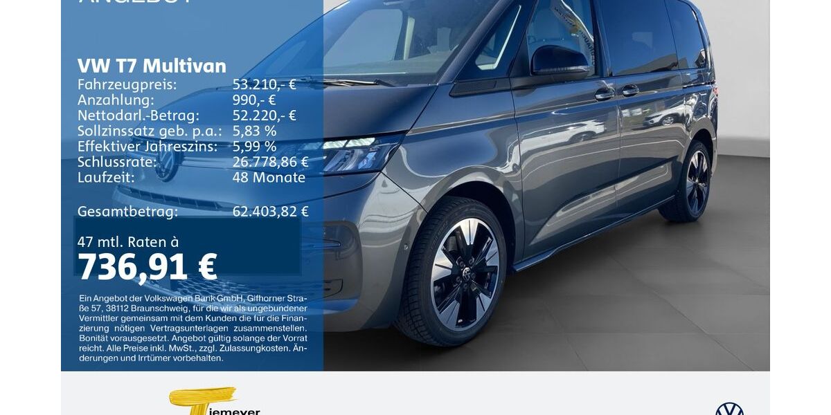 VW T7 Multivan 24.335 km 52.740 &euro; Bochum 44892