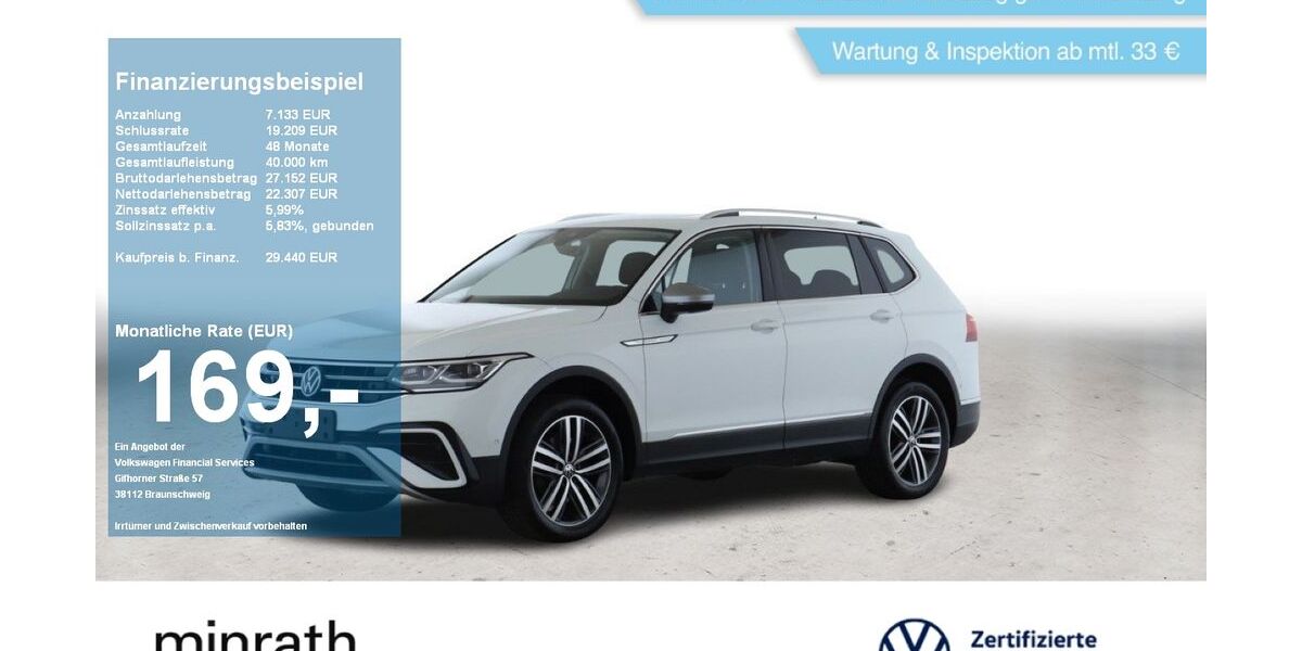 VW Tiguan Allspace 122.684 km 27.940 &euro; Duisburg-Rheinhausen 47226