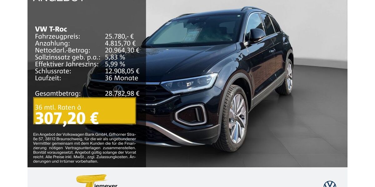 VW T-Roc 18.083 km 24.970 &euro; Recklinghausen 45663