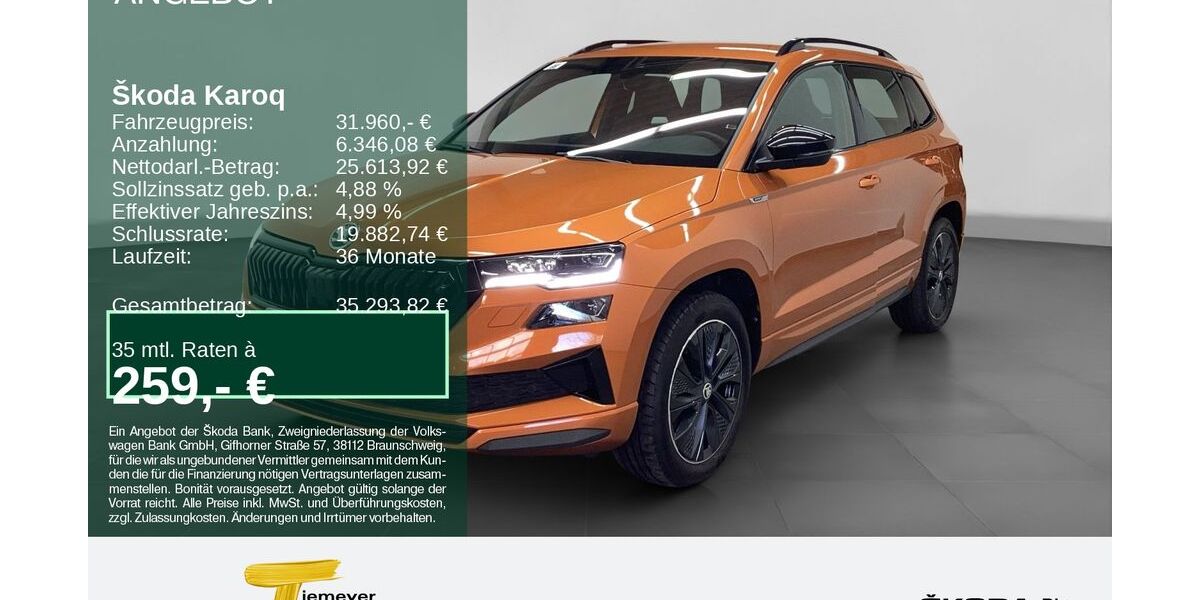 Skoda Karoq 58.380 km 28.860 &euro; Bochum 44809