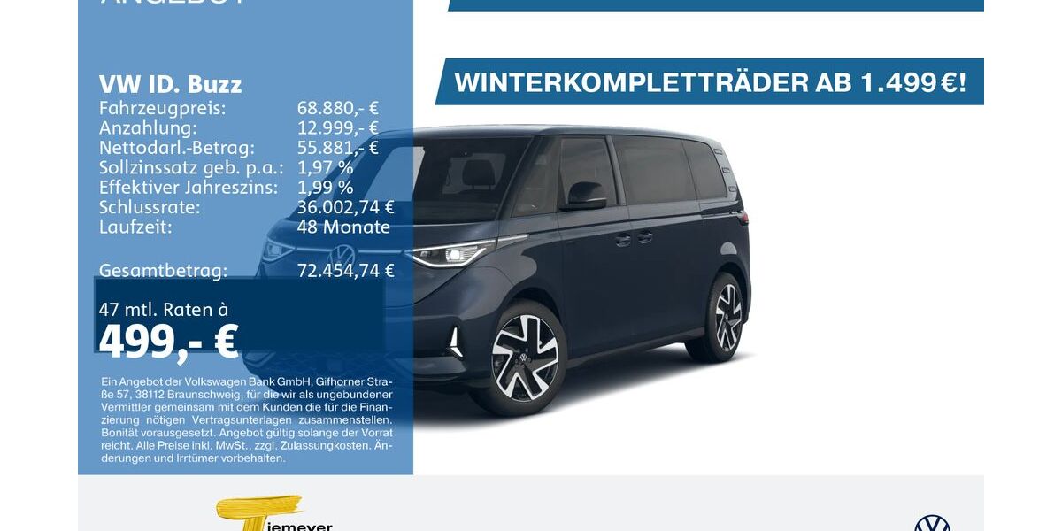 VW ID. Buzz 20.019 km 68.880 &euro; Bochum 44892
