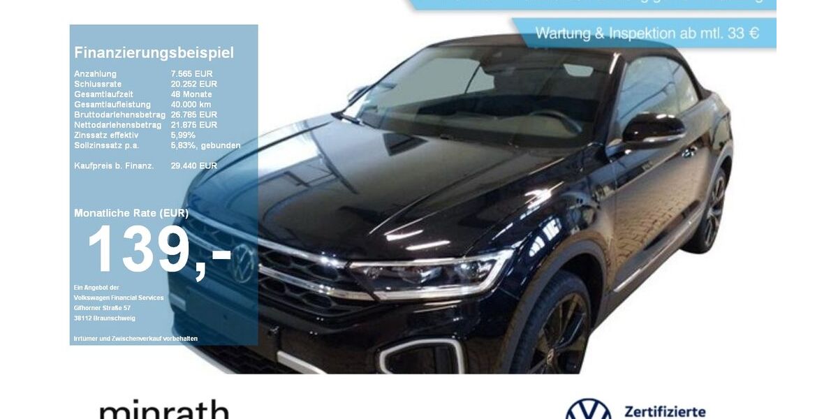 VW T-Roc 11.302 km 29.180 &euro; Moers 47441